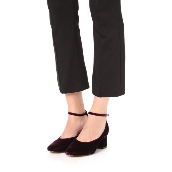 SIGERSON MORRISON Kairo Velvet Ankle-Strap Pumps - Picture 9 of 9